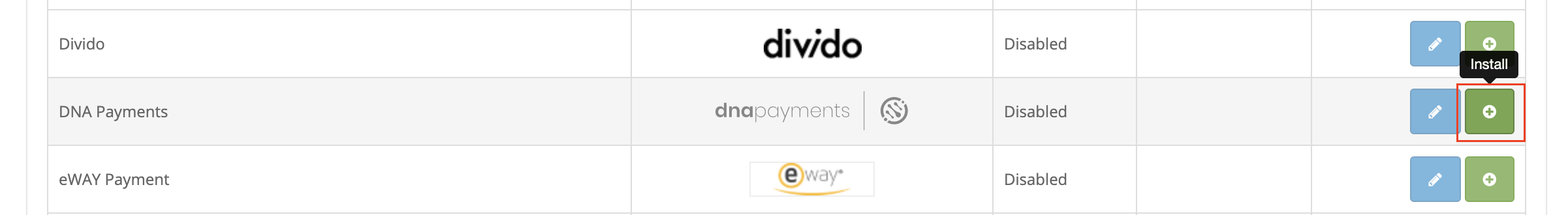 Opencart DNA Payments